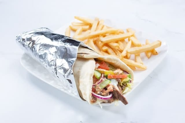 Beef Shawarma Tray.